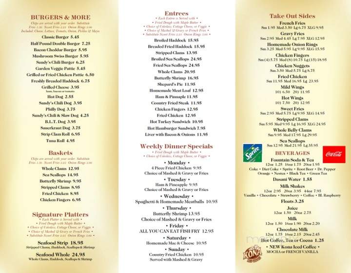 Sandy's Drive-in - Sharon, VT menu_pic