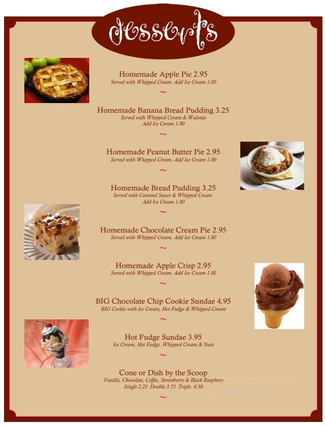 Sandy's Drive-in - Sharon, VT menu_pic