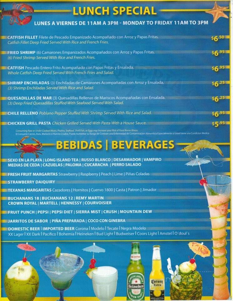 7 Mares - Lexington, SC menu_pic