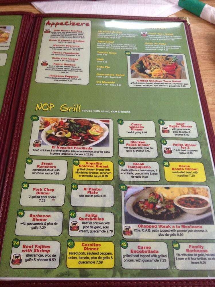 El Nopalito - New Braunfels, TX menu_pic