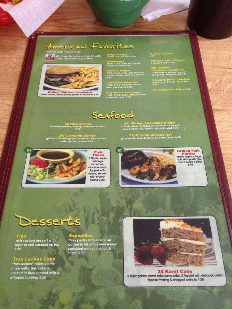 El Nopalito - New Braunfels, TX menu_pic