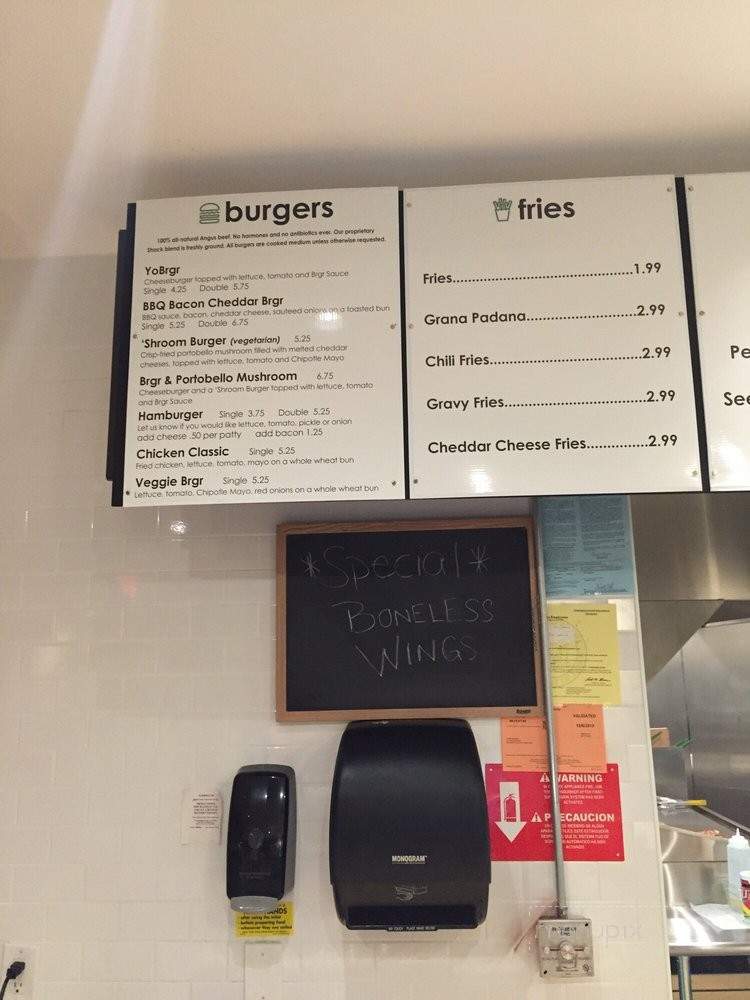 YoBrgr - Baldwin Place, NY menu_pic
