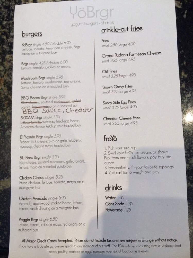 YoBrgr - Baldwin Place, NY menu_pic