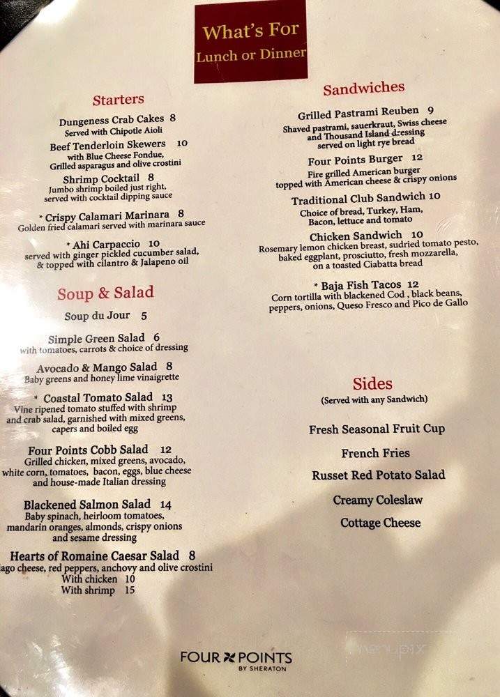 Citrus Restaurant - San Diego, CA menu_pic
