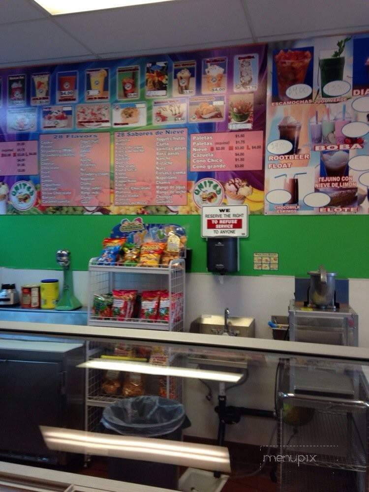 United Paleteria Y Neveria Restaurant - San Bernardino, CA menu_pic