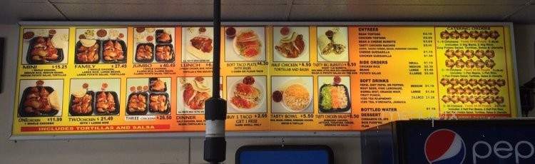 Tasty Chicken - Rancho Cucamonga, CA menu_pic