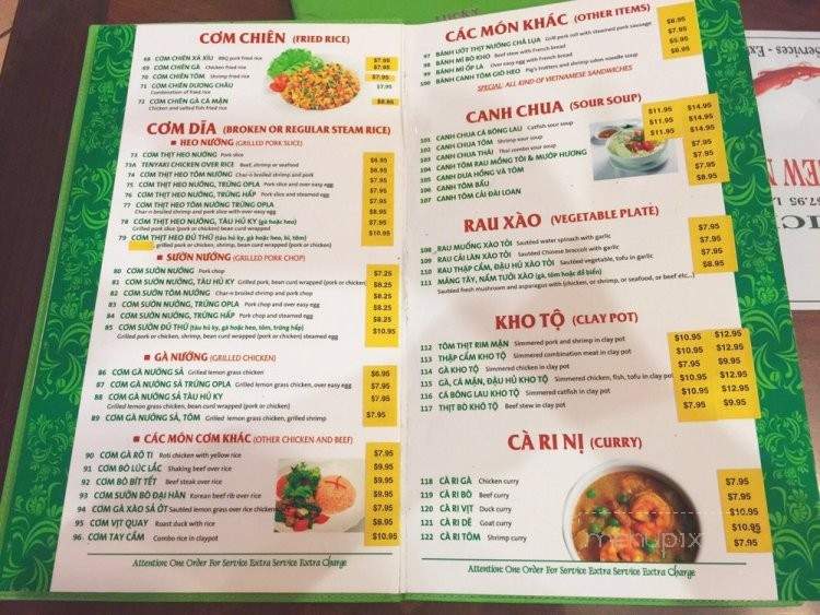 Pho Lucky Restaurant - Stockton, CA menu_pic