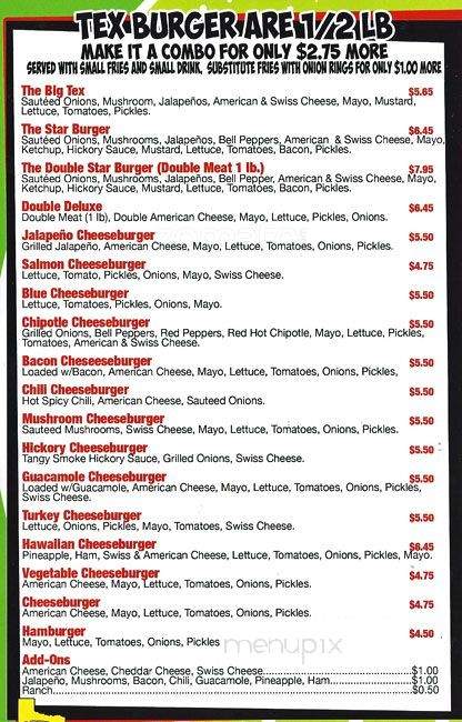 Best Burger - Dallas, TX menu_pic