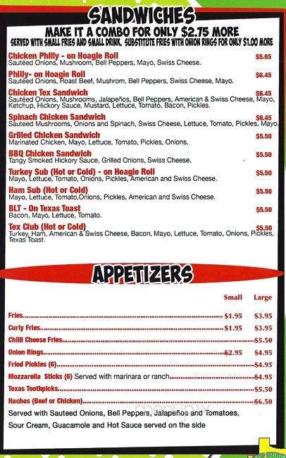 Best Burger - Dallas, TX menu_pic