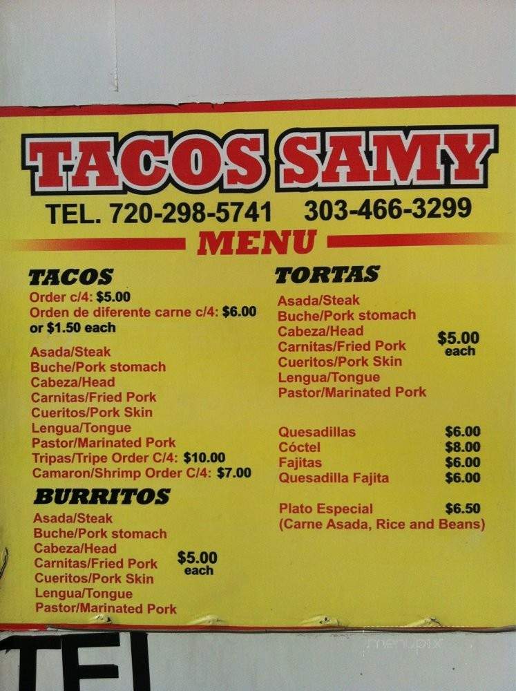 /250164232/Tacos-Samy-Food-Truck-Federal-Heights-CO - Federal Heights, CO
