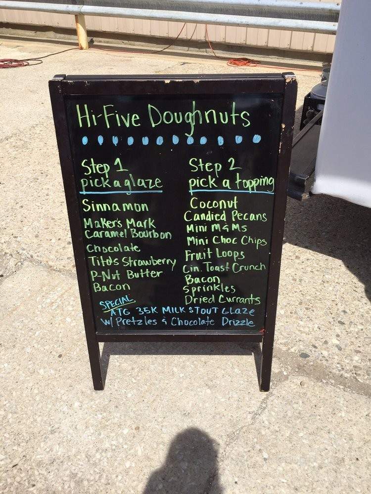 Hi-Five Doughnuts - Louisville, KY menu_pic