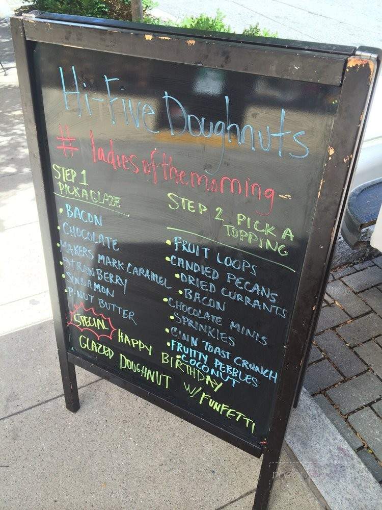 Hi-Five Doughnuts - Louisville, KY menu_pic