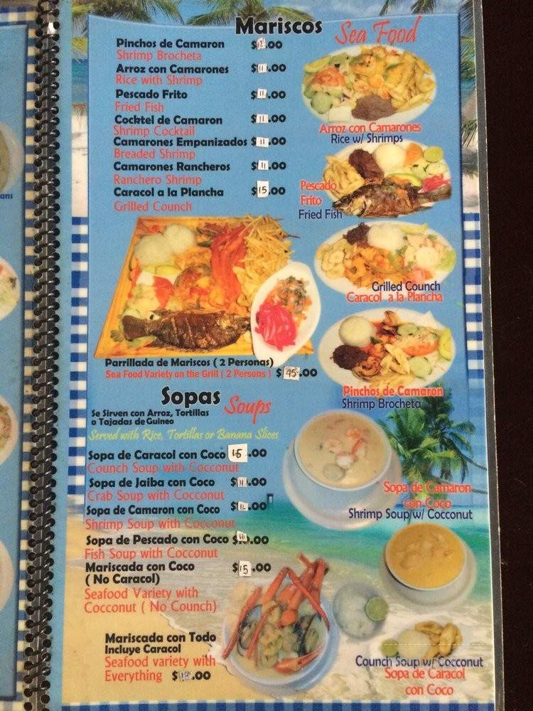 La Casa Honduras - Los Angeles, CA menu_pic