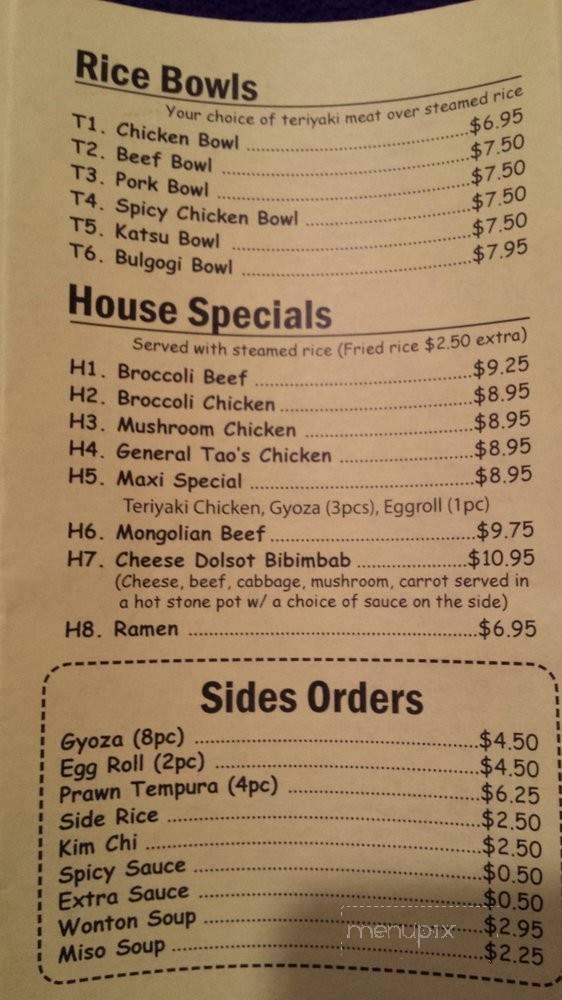 Maxi Burger - Cosmopolis, WA menu_pic