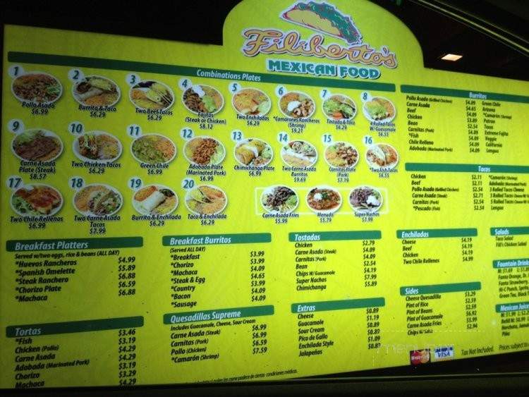 Filiberto's Rio Rancho - Rio Rancho, NM menu_pic