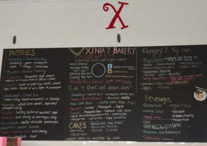 /250899005/Xinias-Bakery-Menu-El-Sobrante-CA - El Sobrante, CA