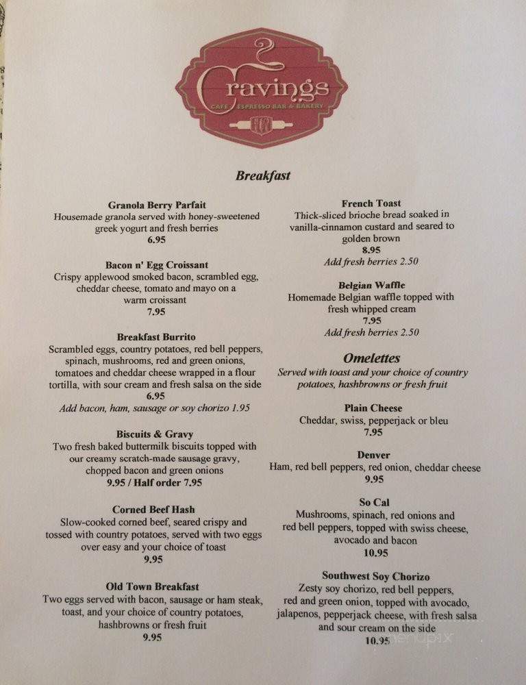 Cravings - Chester, CA menu_pic