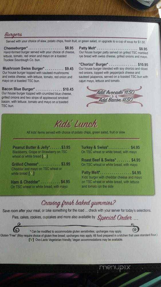 Cravings - Chester, CA menu_pic