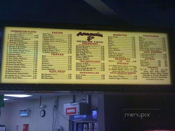 Arsenio's - Fresno, CA menu_pic