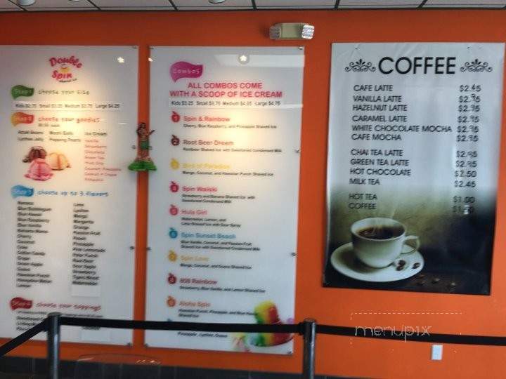 Double Spin Shaved Ice - Norwalk, CA menu_pic