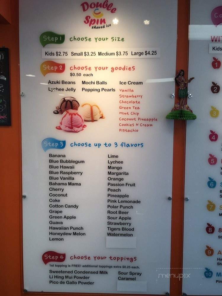 Double Spin Shaved Ice - Norwalk, CA menu_pic