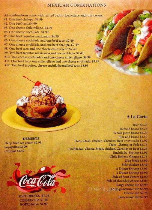 Guacamole's Mexican Grill - Gastonia, NC menu_pic