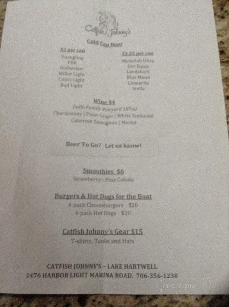 Catfish Johnny's - Lavonia, GA menu_pic