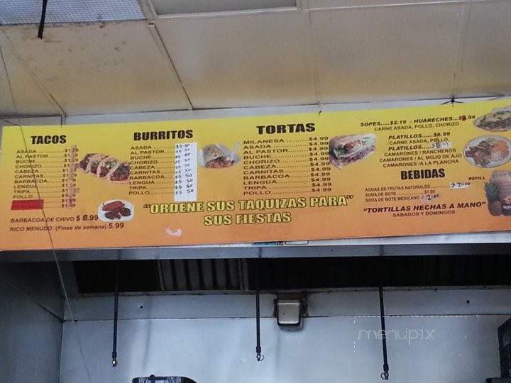 Taqueria Y Panaderia Don Pancho - Santa Ana, CA menu_pic
