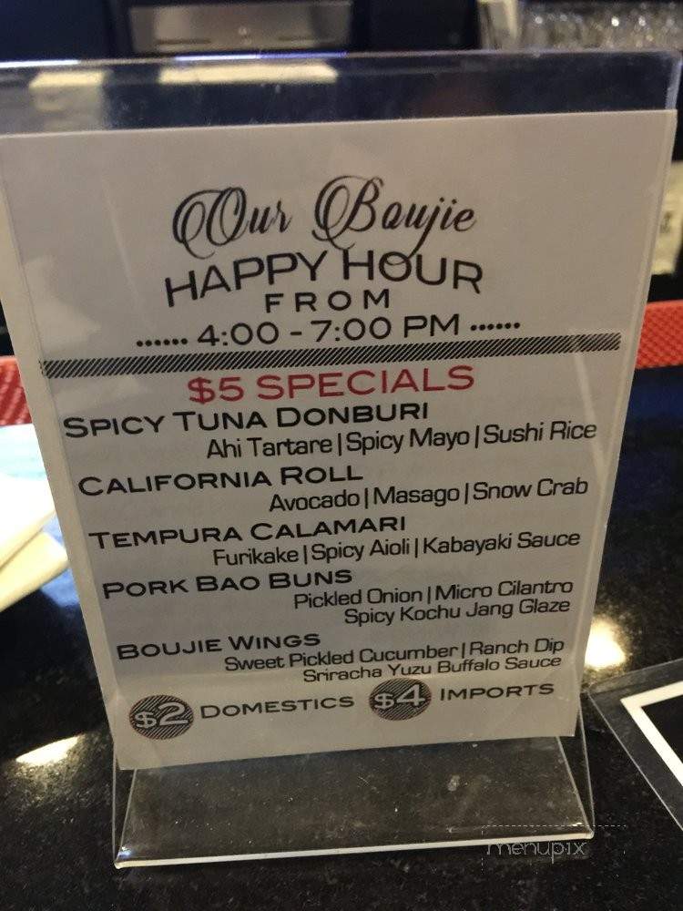 Boujie Bar & Grill - Pearl City, HI menu_pic