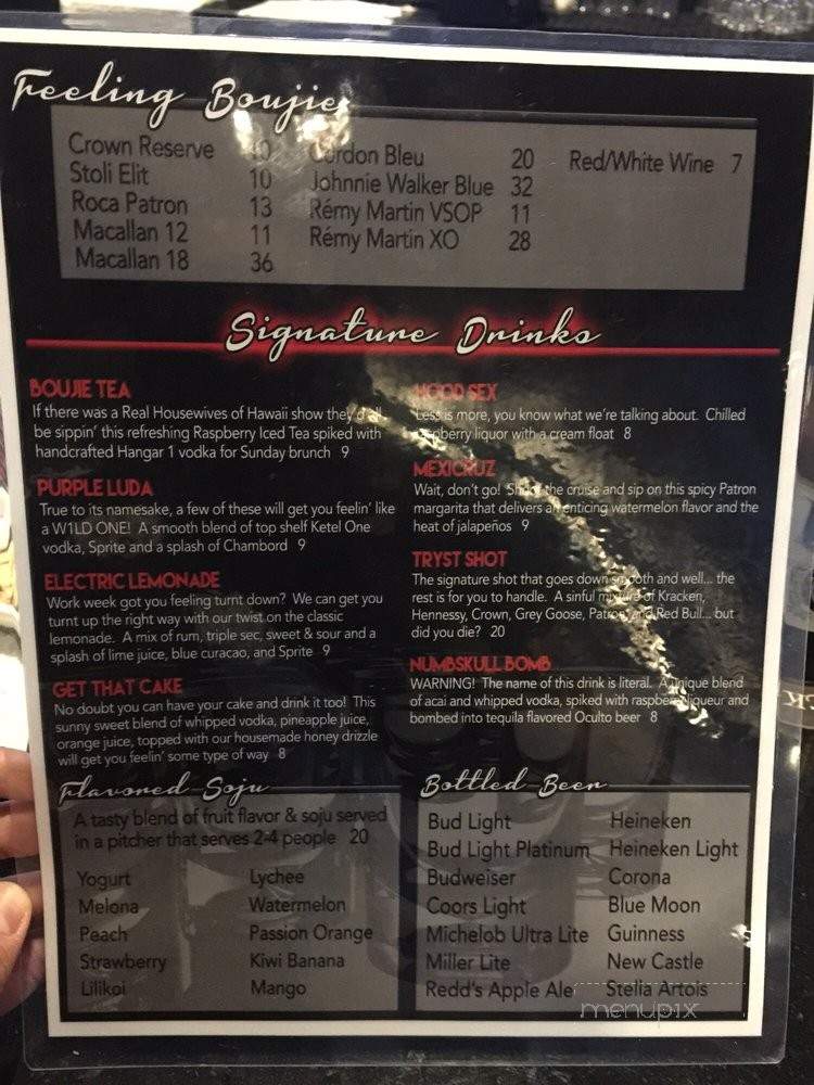 Boujie Bar & Grill - Pearl City, HI menu_pic