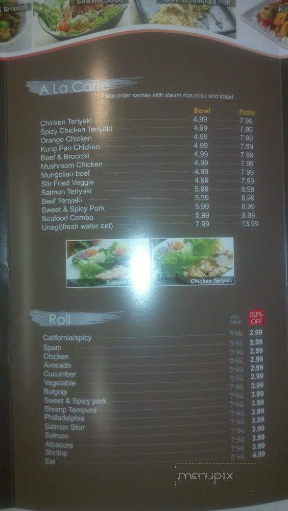 California Roll N Bowl - Los Angeles, CA menu_pic