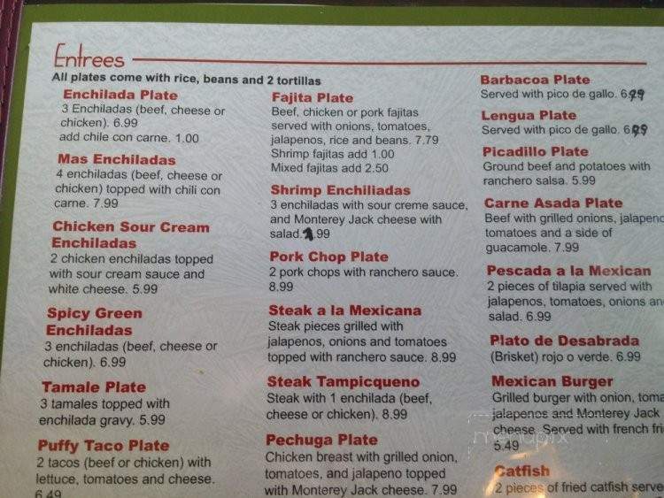 The Palms - Seguin, TX menu_pic