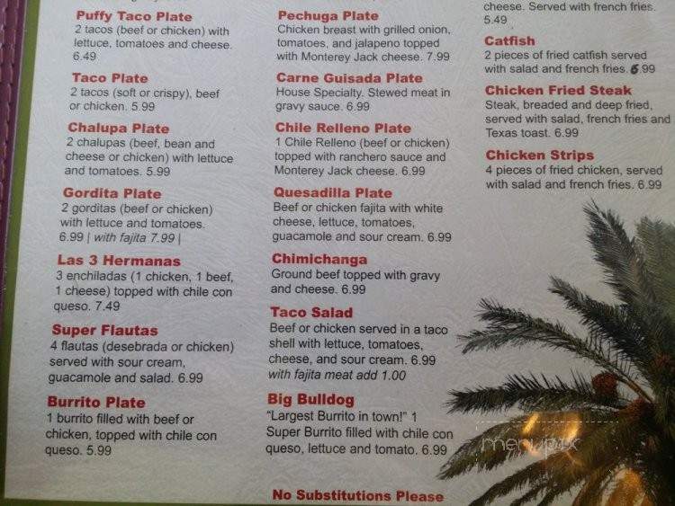 The Palms - Seguin, TX menu_pic