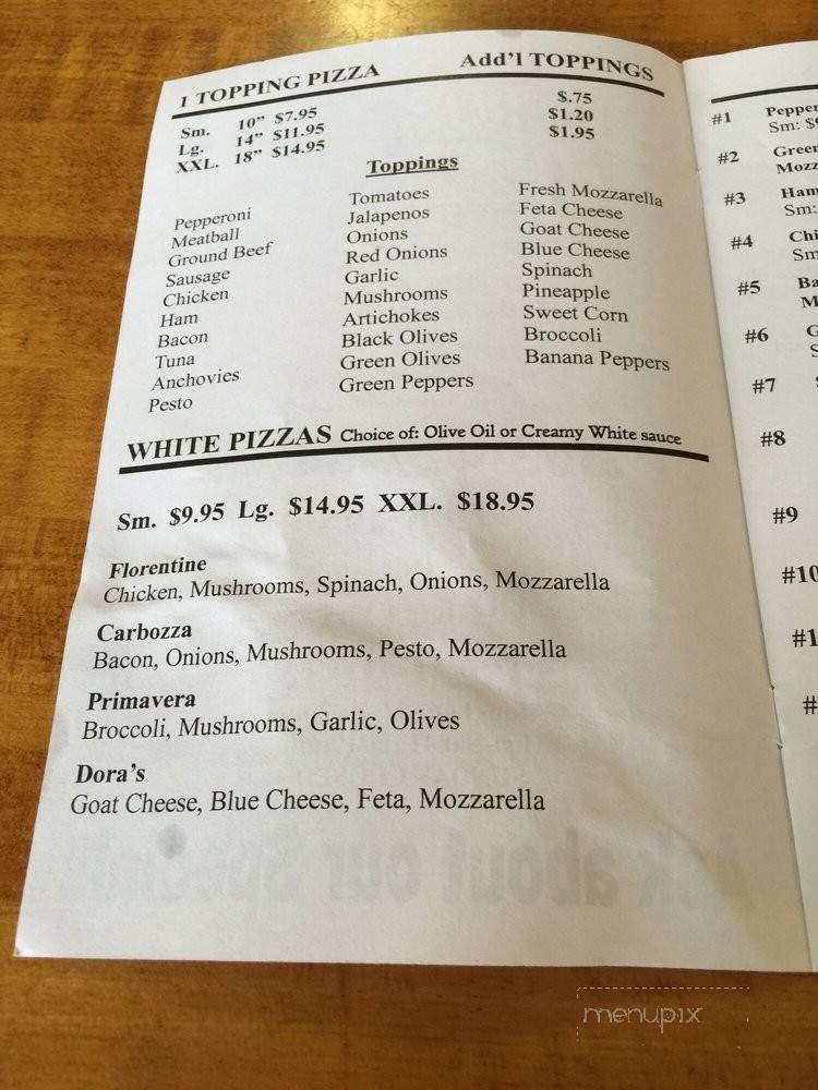 Dora's Pizza - Haines City, FL menu_pic