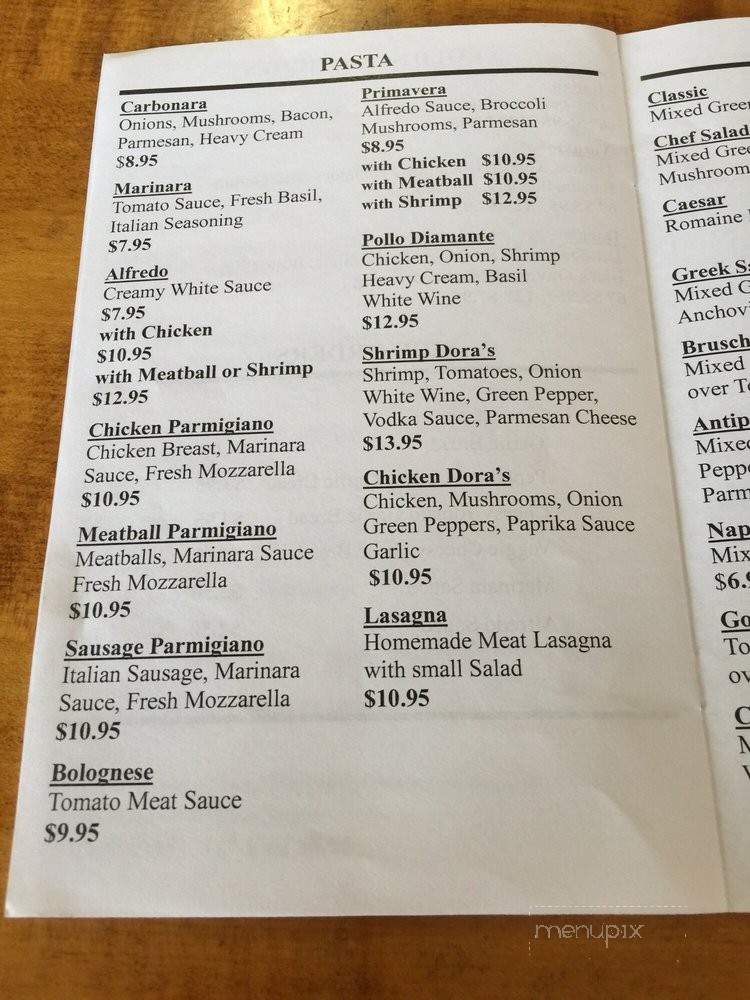 Dora's Pizza - Haines City, FL menu_pic