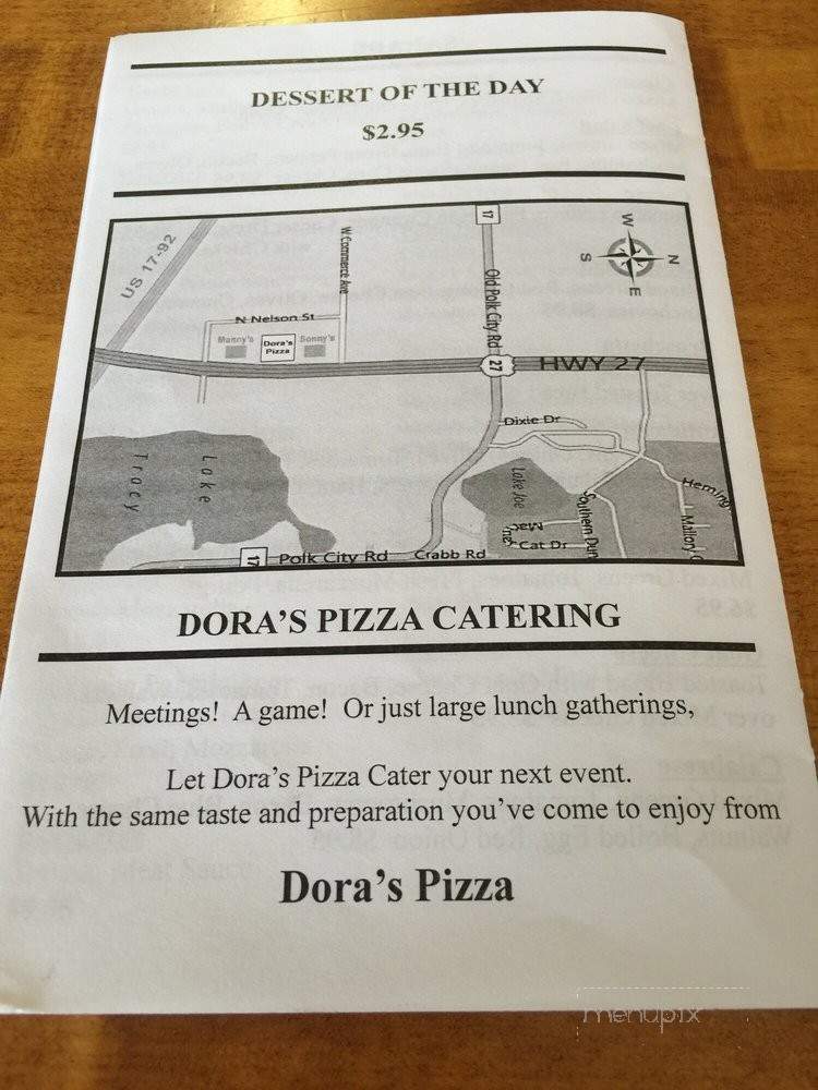 Dora's Pizza - Haines City, FL menu_pic