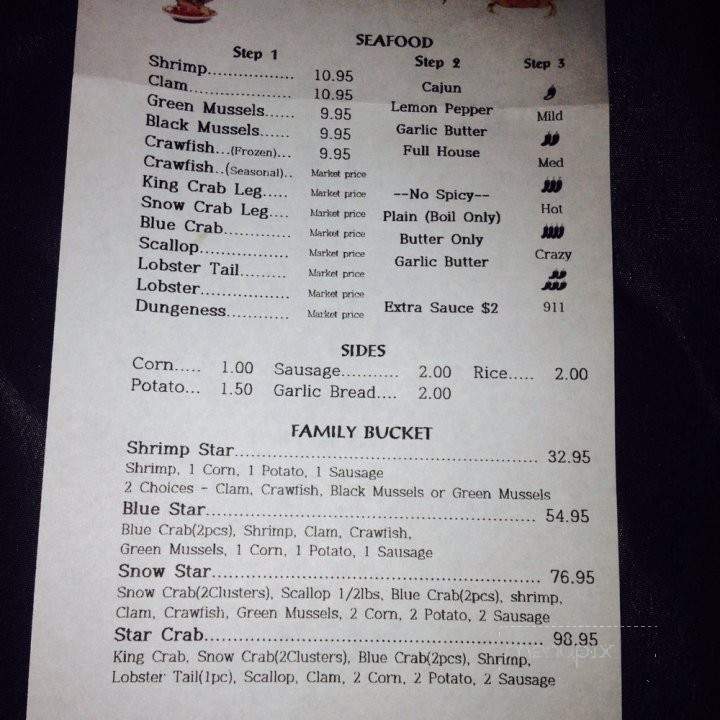 Star Crab - Upland, CA menu_pic