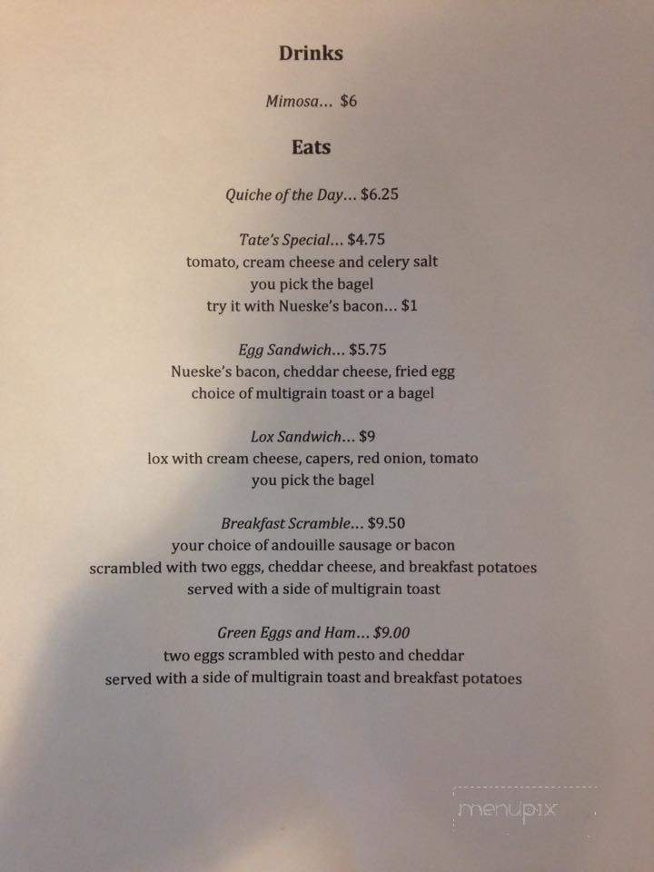 Red Cup Coffee Shop - Washington Island, WI menu_pic