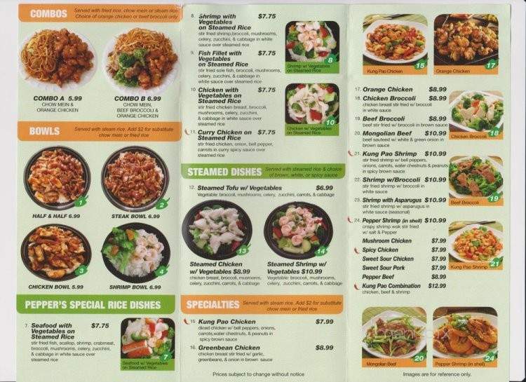 Pepper Chinese Food & Grill - Norco, CA menu_pic