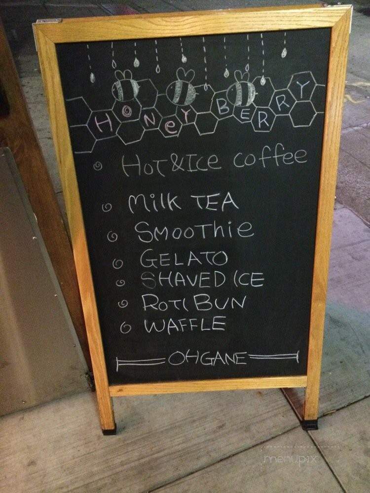 Honeyberry - Oakland, CA menu_pic
