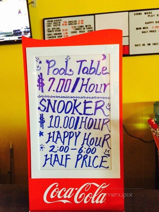 BG Billiard & Grill - Houston, TX menu_pic