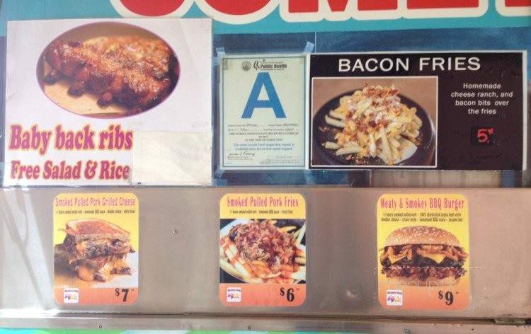 Comet BBQ - Los Angeles, CA menu_pic