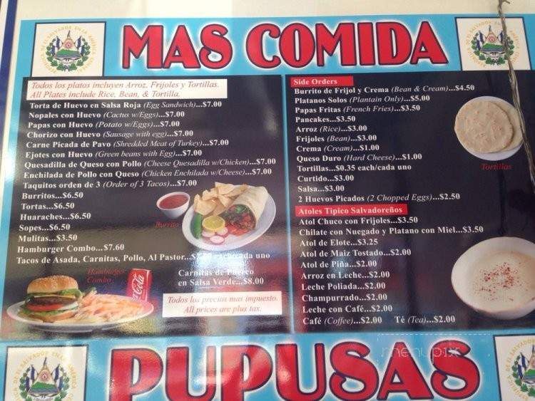 Mar Y Sols Restaurant - Los Angeles, CA menu_pic