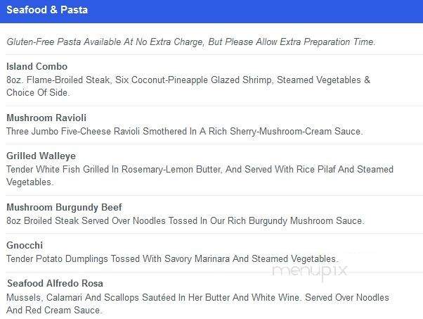 The Quarry Bar & Grille - Helena, MT menu_pic