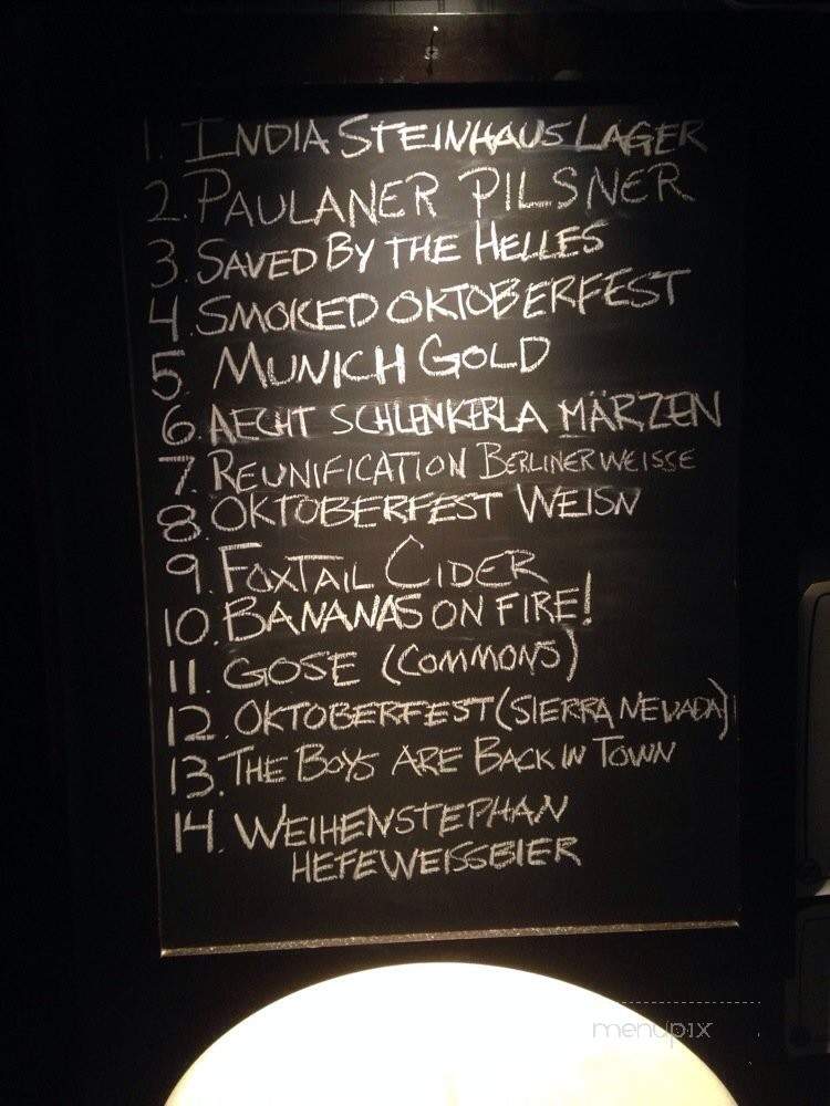 Stein Haus - Portland, OR menu_pic