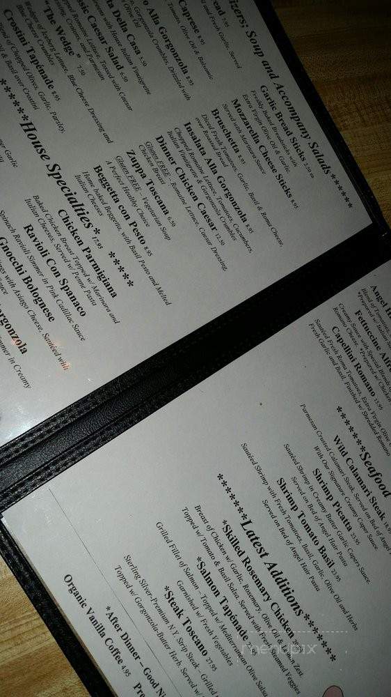 Luciano's Cucina di Pasta - Lake Almanor, CA menu_pic