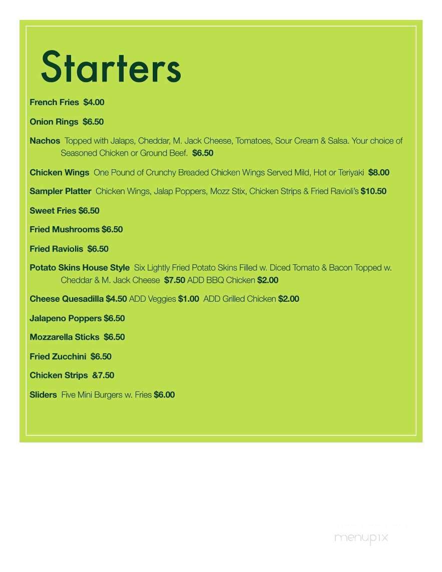 McShanes - Eugene, OR menu_pic