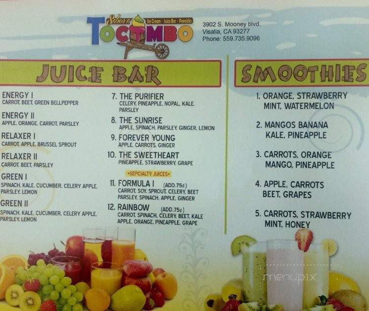 Sabor a Tocumbo - Visalia, CA menu_pic