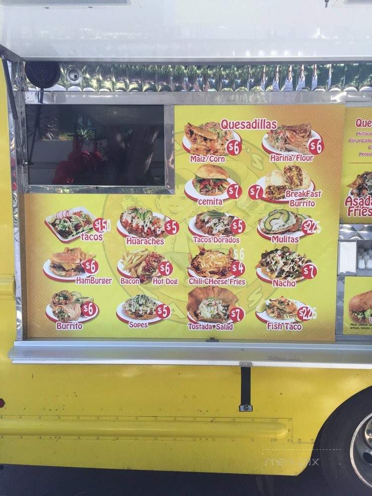 Manny's Tacos - Long Beach, CA menu_pic