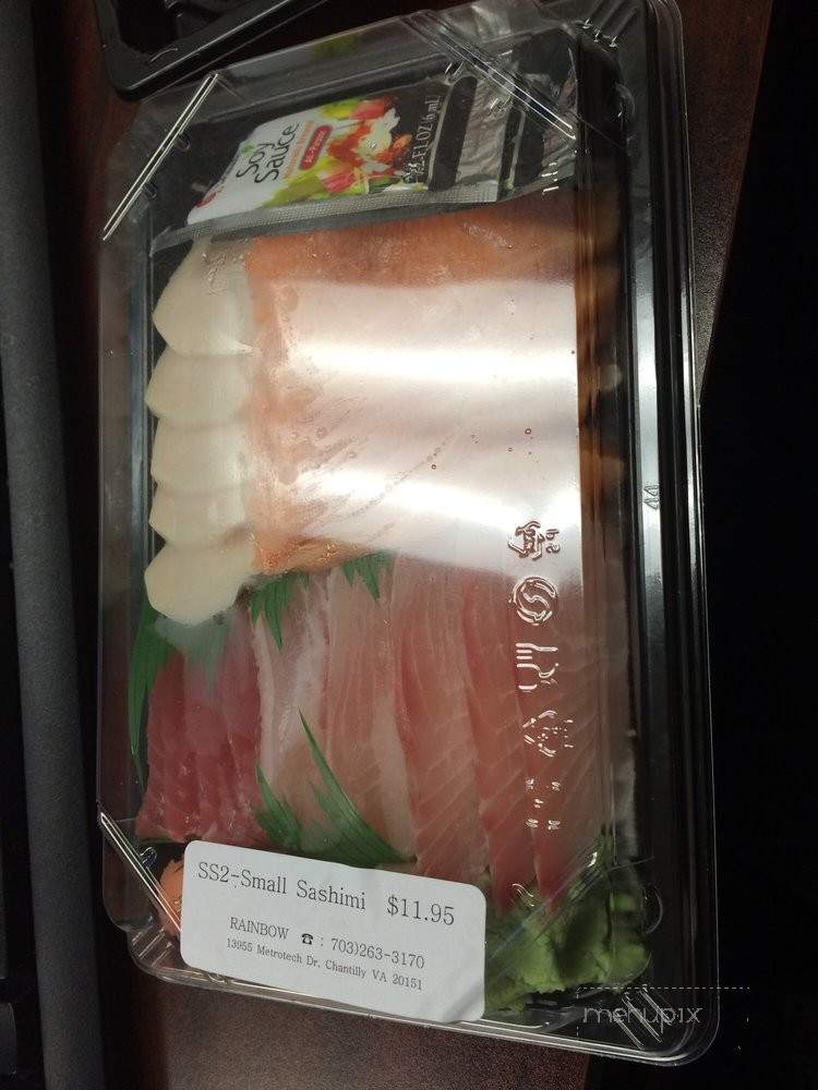 Rainbow Sushi - Chantilly, VA menu_pic